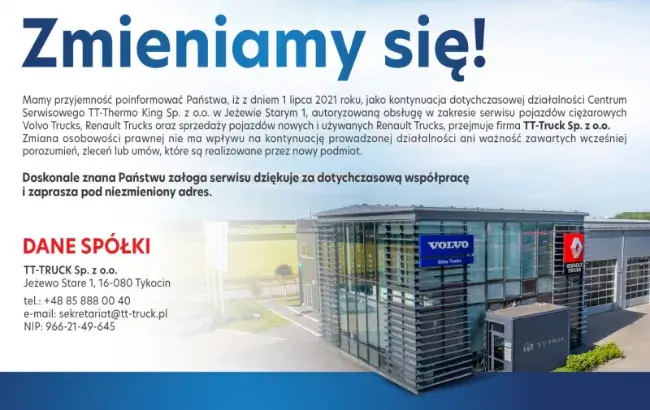 Zapraszamy do TT-TRUCK!
