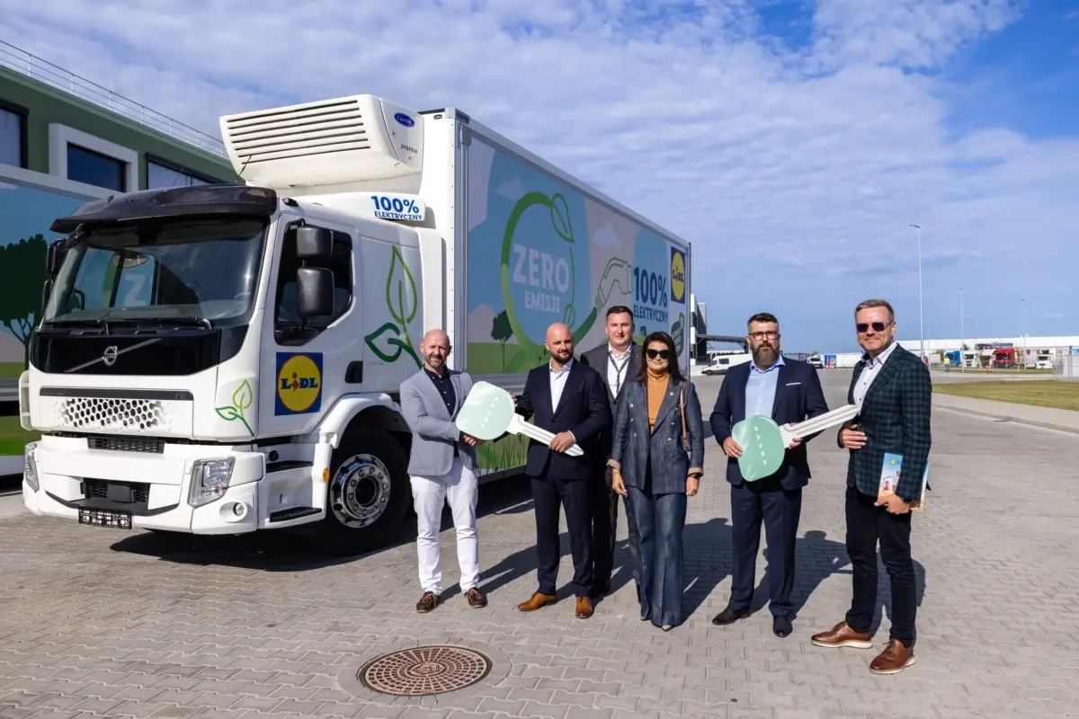 Prezentacja elektrycznych pojazdów Volvo dla Lidl Polska