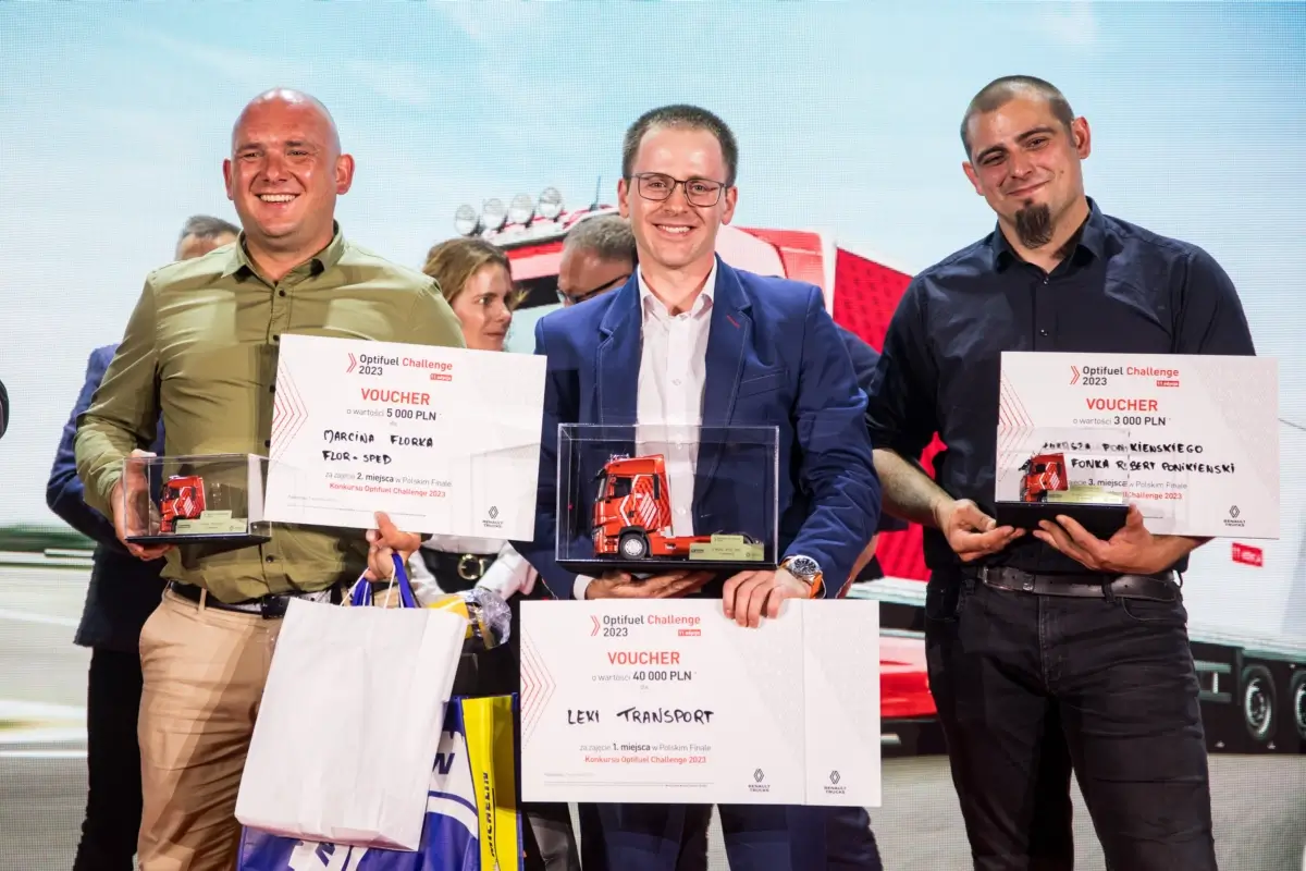 Ciężarówki Renault na trasie finałowej Optifuel Challenge 2023