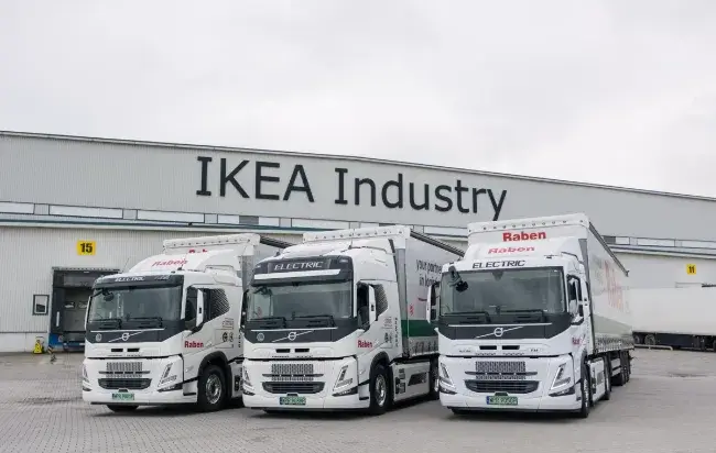 Volvo Trucks, IKEA Industry i Grupa Raben kontynuują drogę ku zeroemisyjnemu transportowi towarów