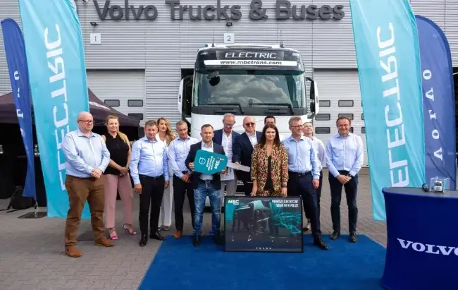 Pierwszy elektryczny ciągnik siodłowy Volvo FH dostarczony w Polsce
