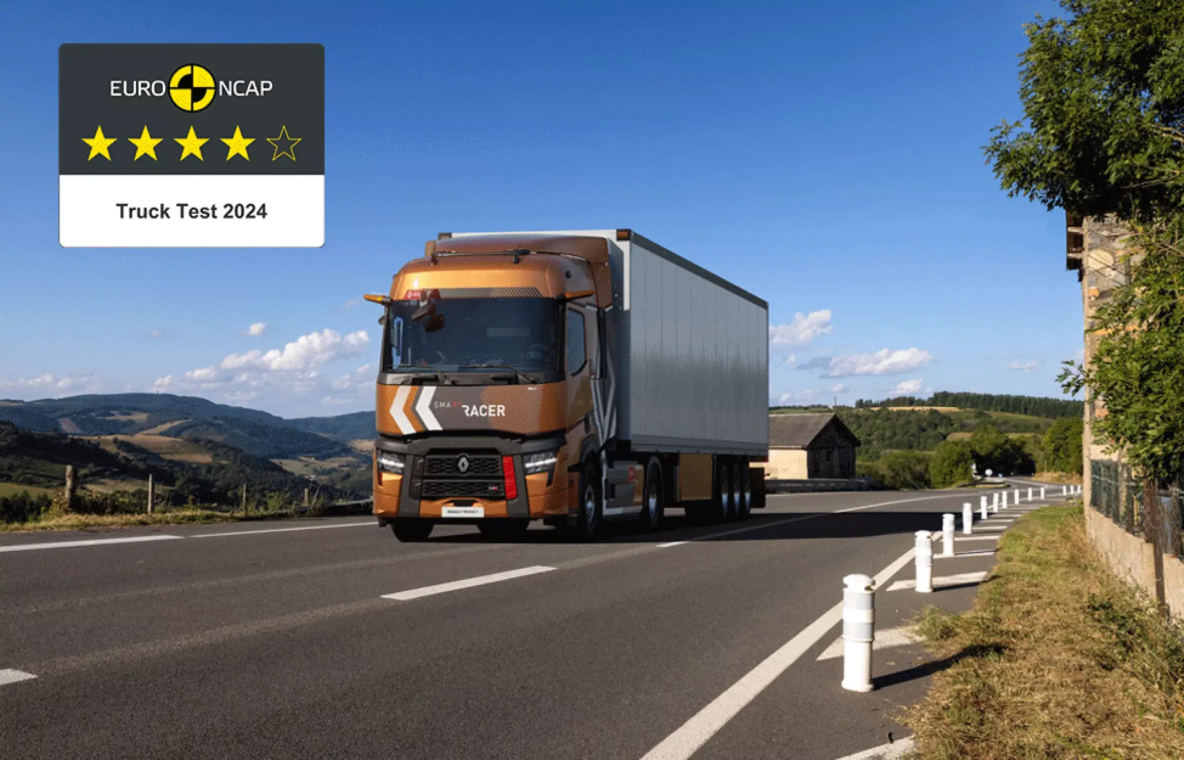 Renault Trucks T z czterema gwiazdkami Euro NCAP – lider bezpieczeństwa wśród ciężarówek