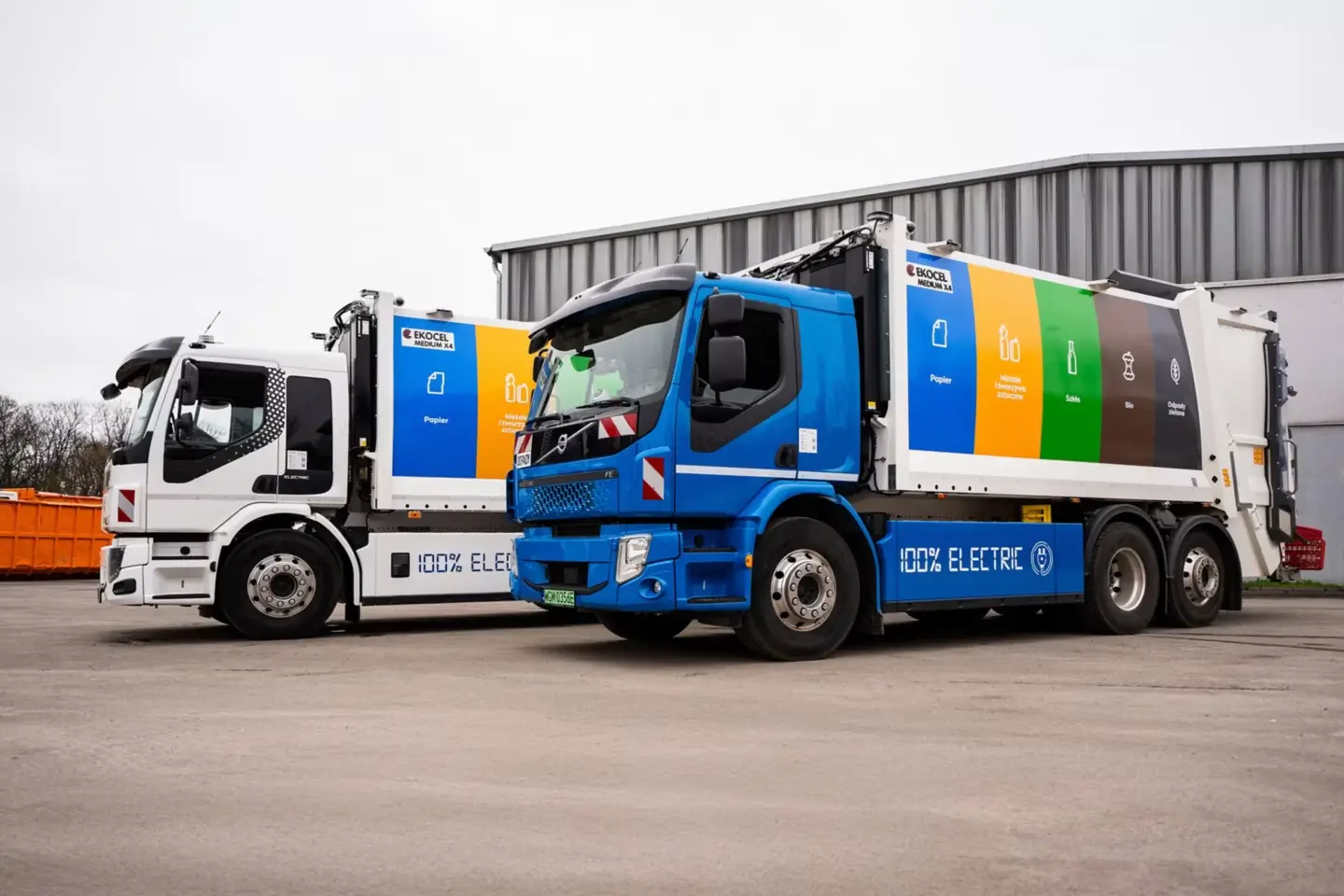 Pierwsze elektryczne śmieciarki Volvo FE Electric w Warszawie