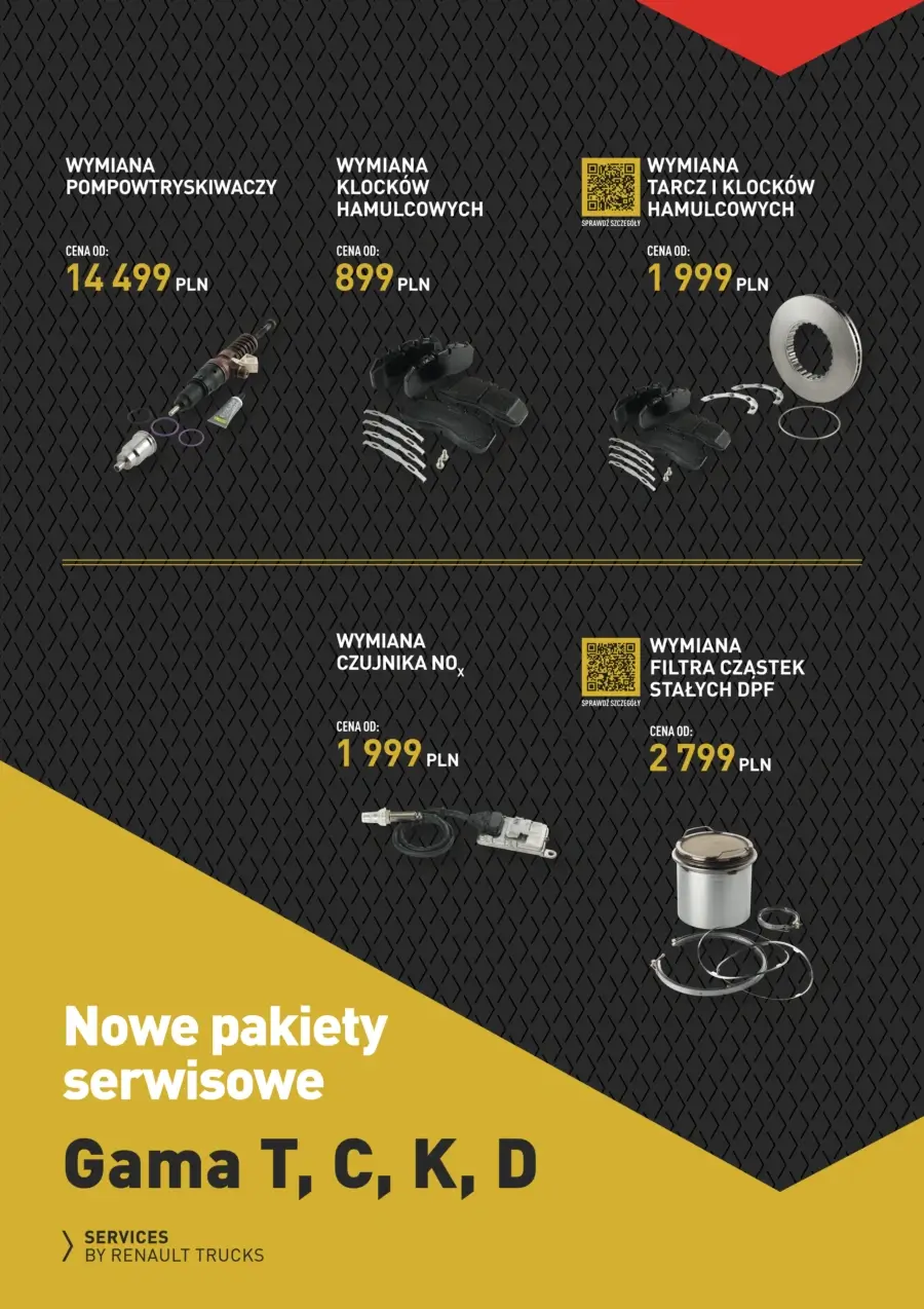Pakiety serwisowe Renault Trucks - szczegóły